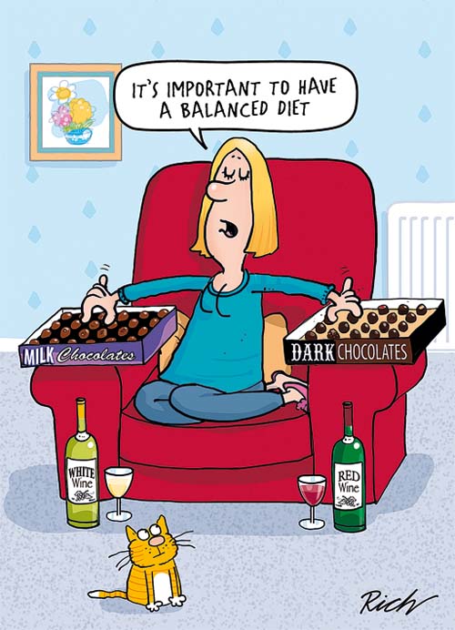 Humorous Garden Card | Balanced Diet