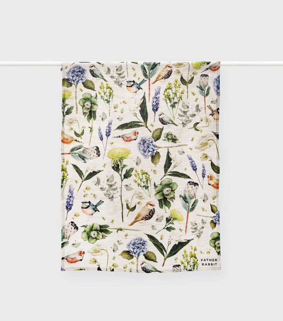 Botanica Nature Tea Towel | Father Rabbit
