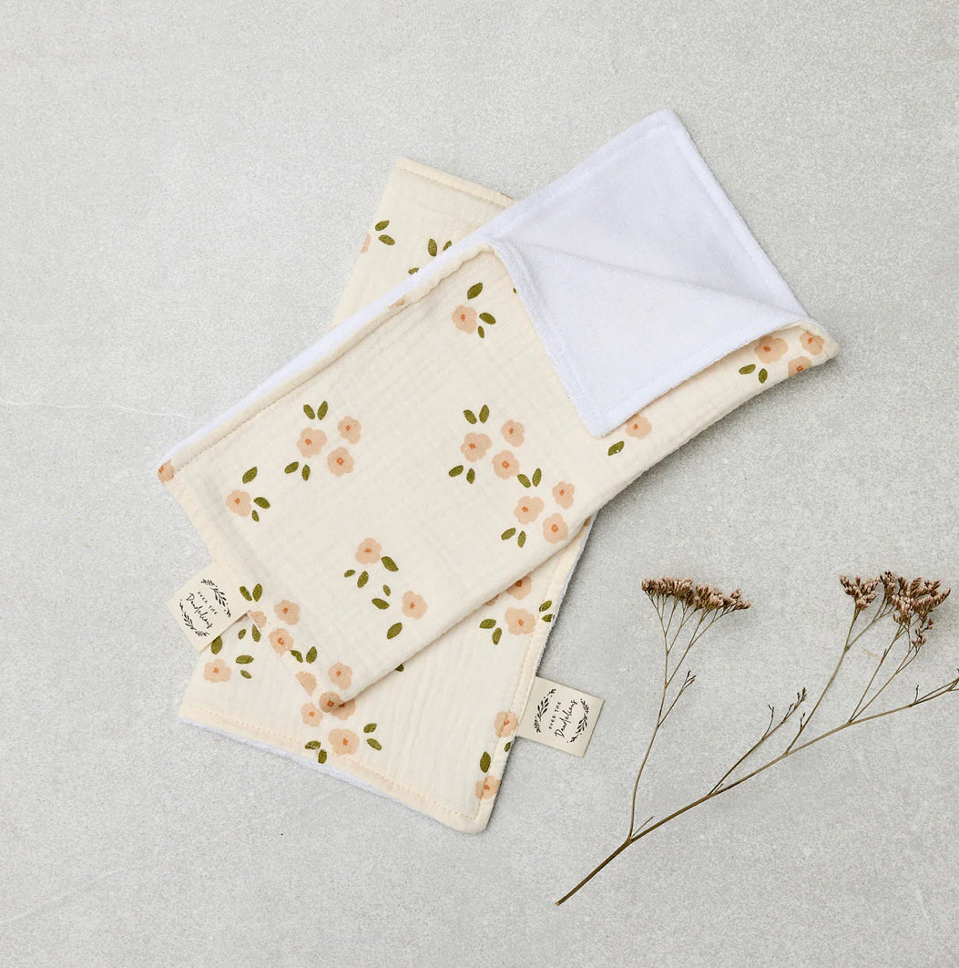 Baby Wash Cloths | Set Of 2 | Daisy