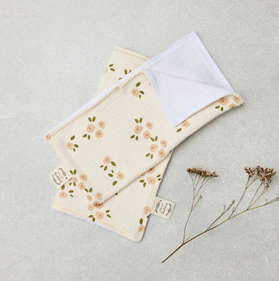Baby Wash Cloths | Set Of 2 | Daisy