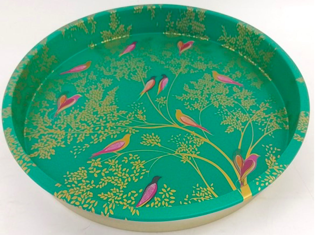 Green Birds Deepwell Tray | Sara Miller