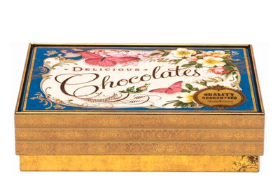Delicious Chocolates Vintage Tin | Large