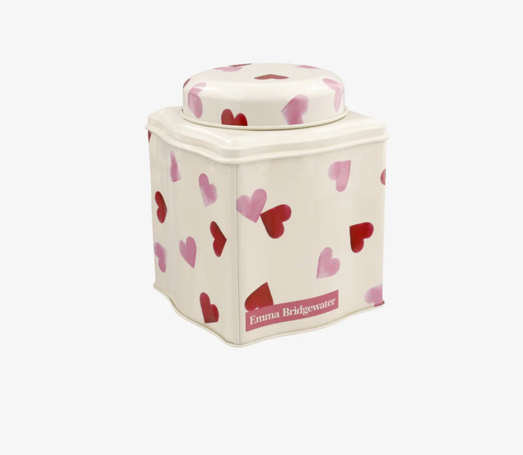 Pink Hearts Dome Caddy Tin | Emma Bridgewater