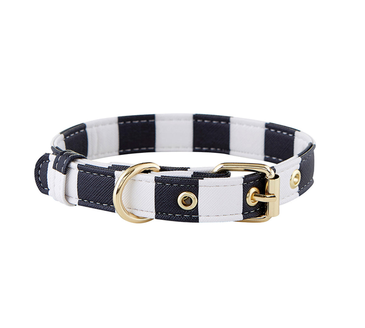 Cabana Saffiano Leather Pet Collar