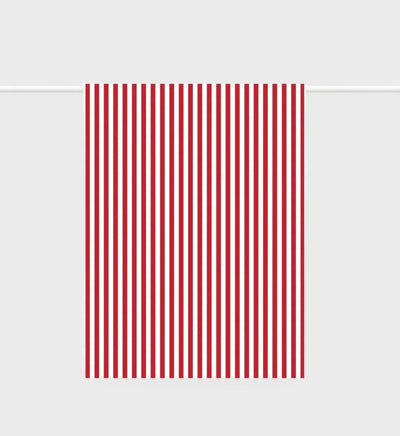 Nautical Red Stripe Tea Towel