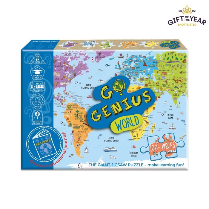 Go Genius World Puzzle | 100 Pieces