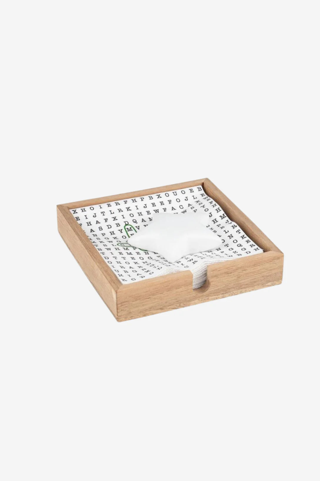 Cocktail Napkin Holder w/ Star Weight