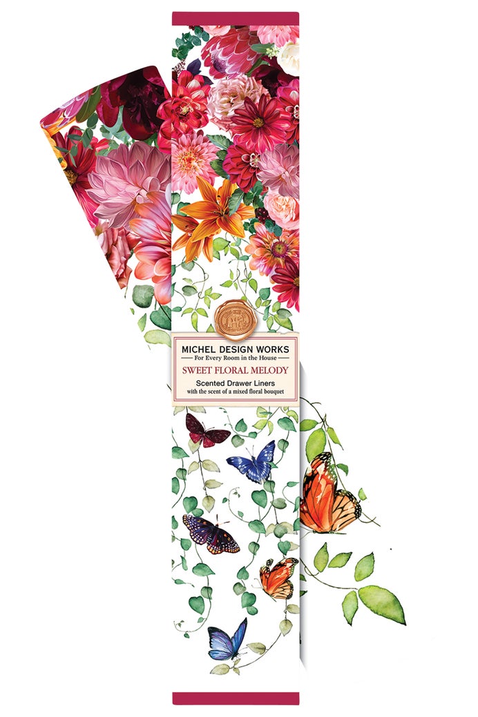 Sweet Floral Melody Scented Drawer Liners | Michel Design Works