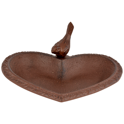 Cast Iron Heart Bird Bath | Esschert Design