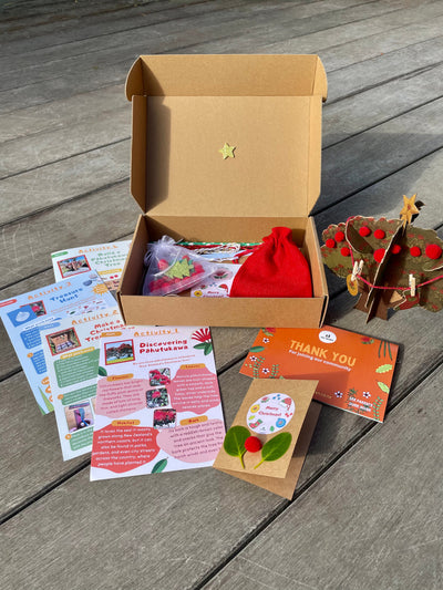 Christmas Pohutakawa Educational Nature Box | Tree Children