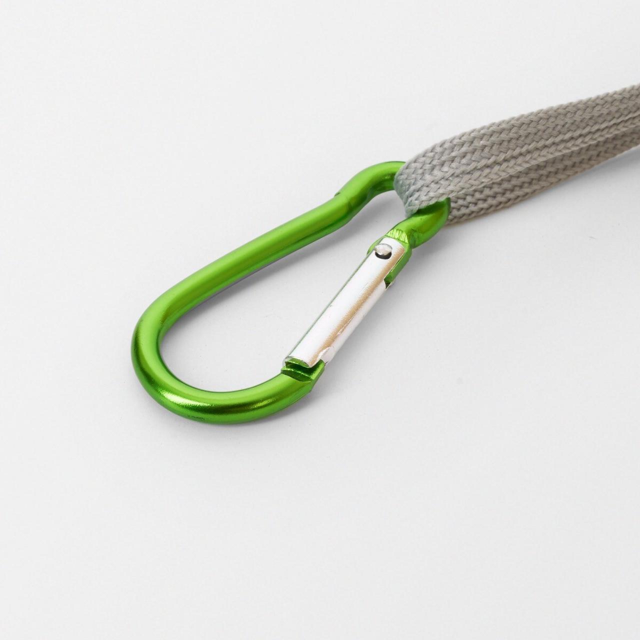 Carabiner With Squeeze Flashlight
