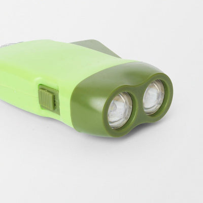 Carabiner With Squeeze Flashlight