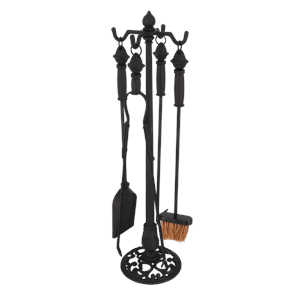 Fireplace Tool Stand | 4 Piece