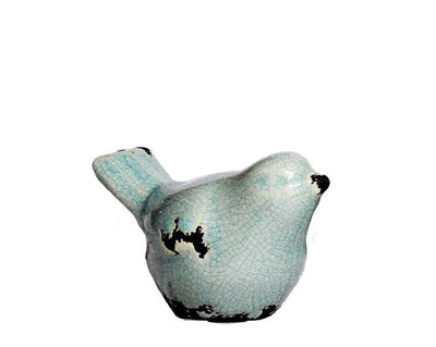 Duck Egg Ceramic Bird