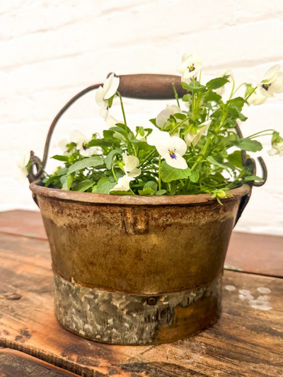 Round Iron Buckets With Handle