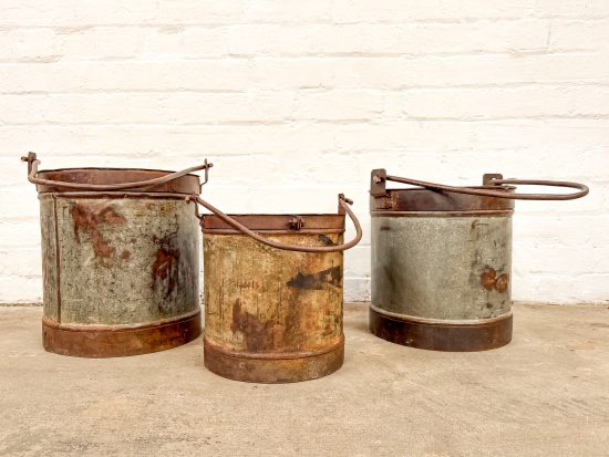 Iron Milk Buckets | Set Of 3