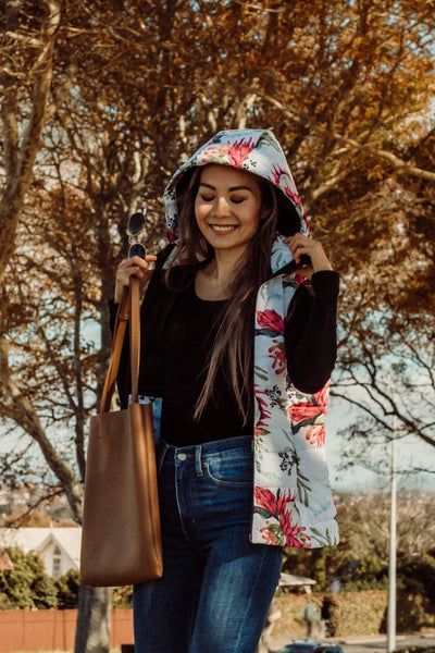 African Protea Waterproof Puffer Vest | Scribbler