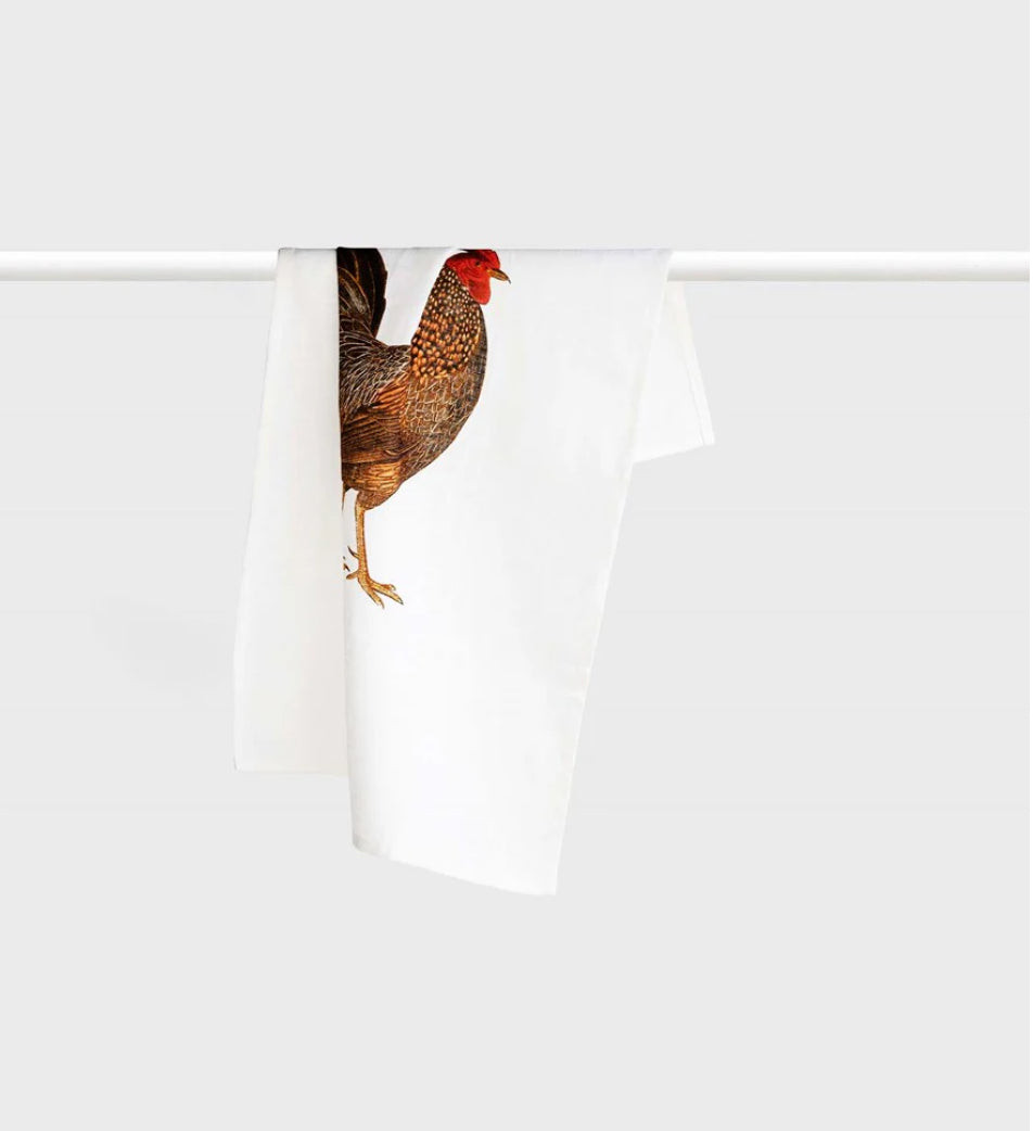 Rooster Tea Towel | Father Rabbit