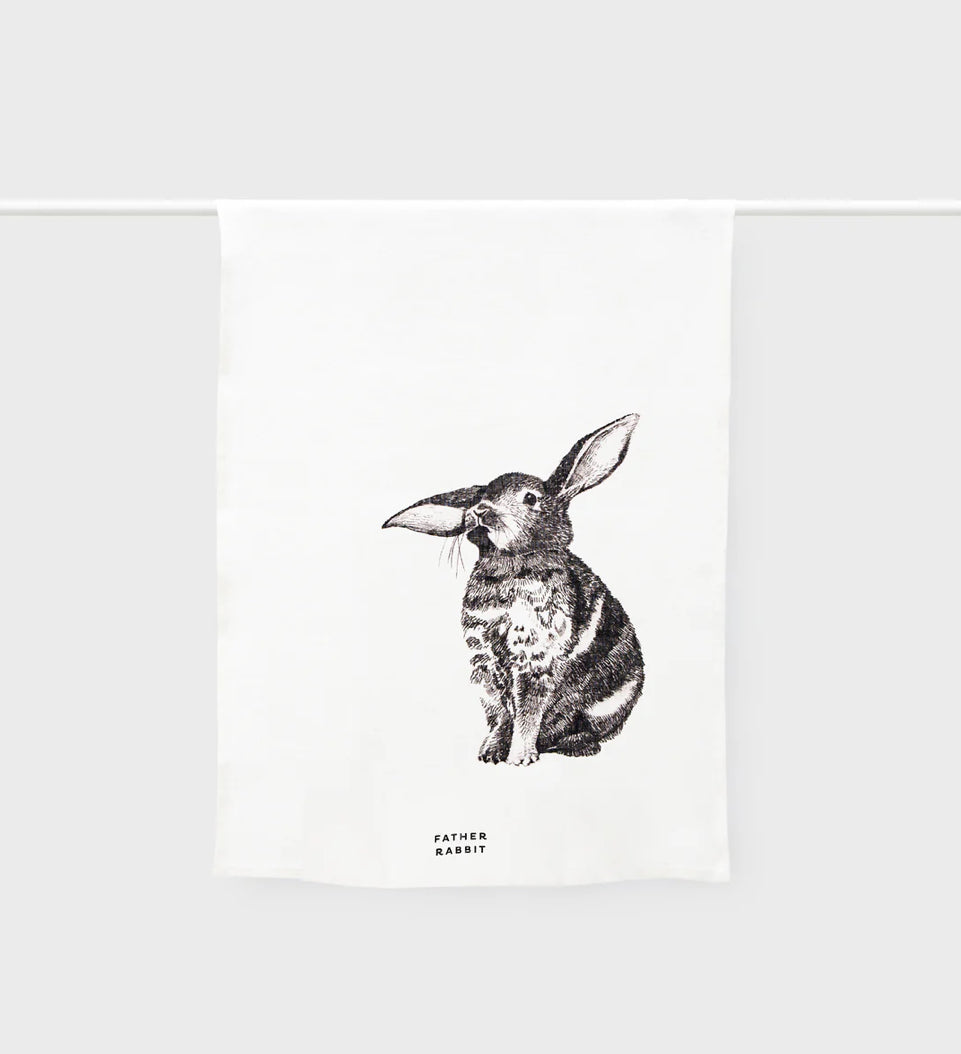 Baby Bunny Tea Towel | Father Rabbit