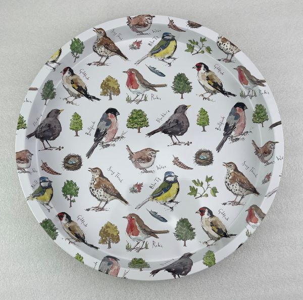 Bird Song Deepwell Tin Tray | Madeleine Floyd