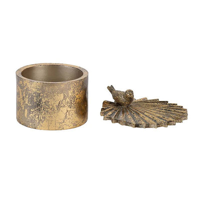 Puriri Lane | Gold Bird Trinket Box