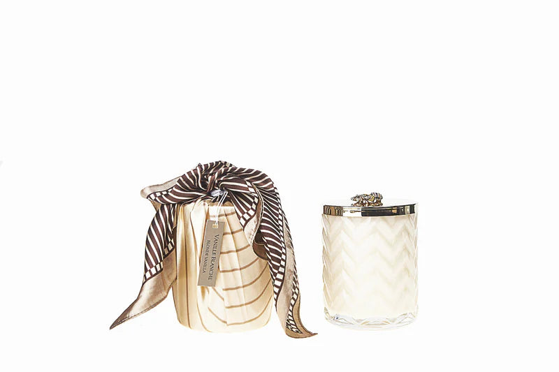 Puriri Lane | Blonde Vanilla Candle with Scarf | Cote Noire
