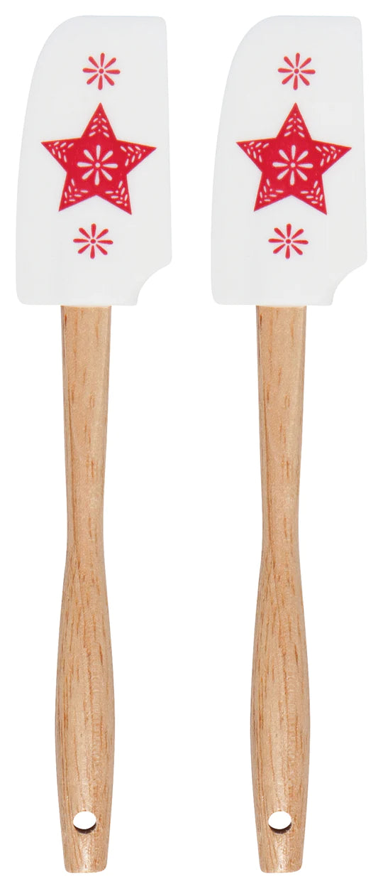 Puriri Lane | Christmas Star | Mini Spatula | Set of 2