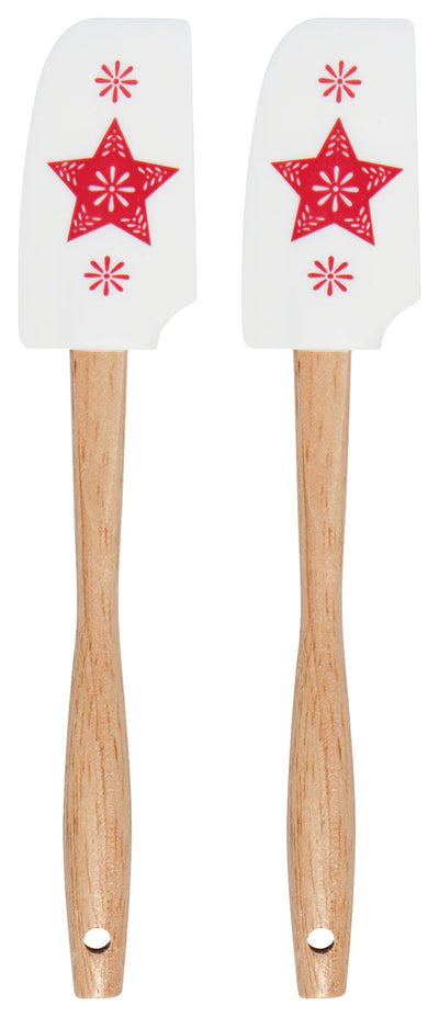 Puriri Lane | Christmas Star | Mini Spatula | Set of 2