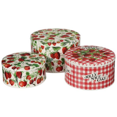 Emma Bridgewater | Strawberries | Cake Tins | Set of 3