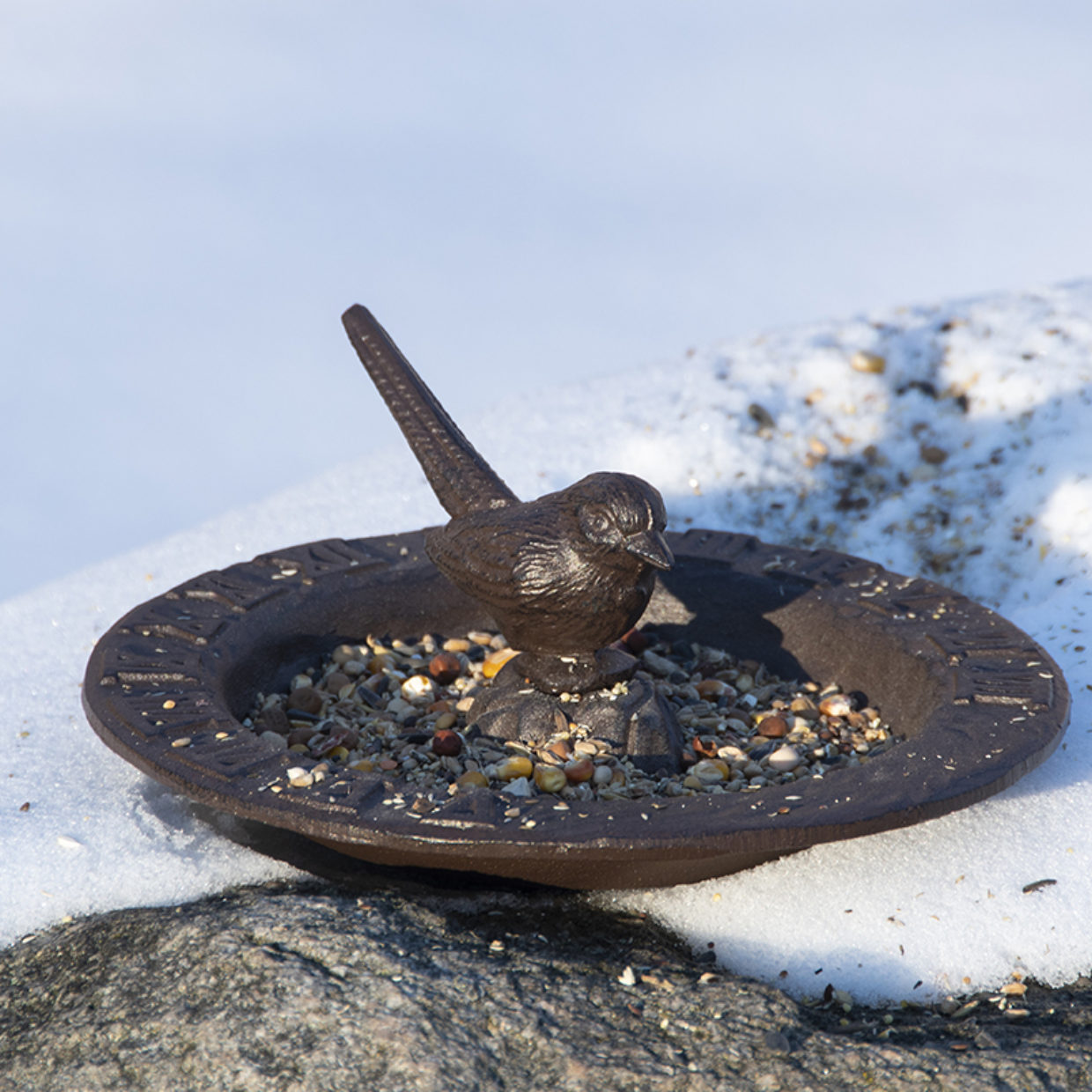 Cast Iron Sun Dial Bird Bath