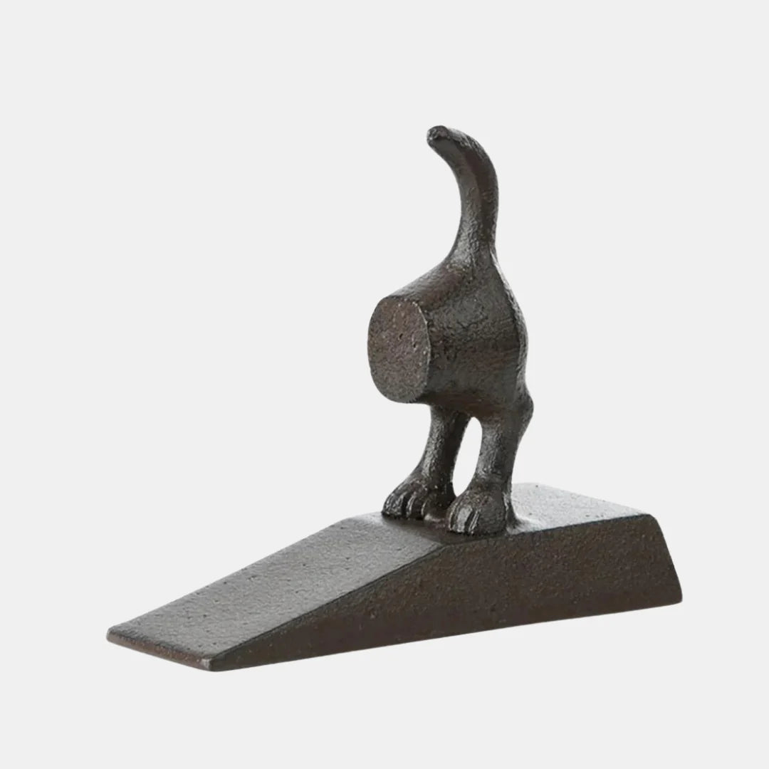 Puriri Lane | Dog Tail Door Wedge | Door Stopper | Cast Iron