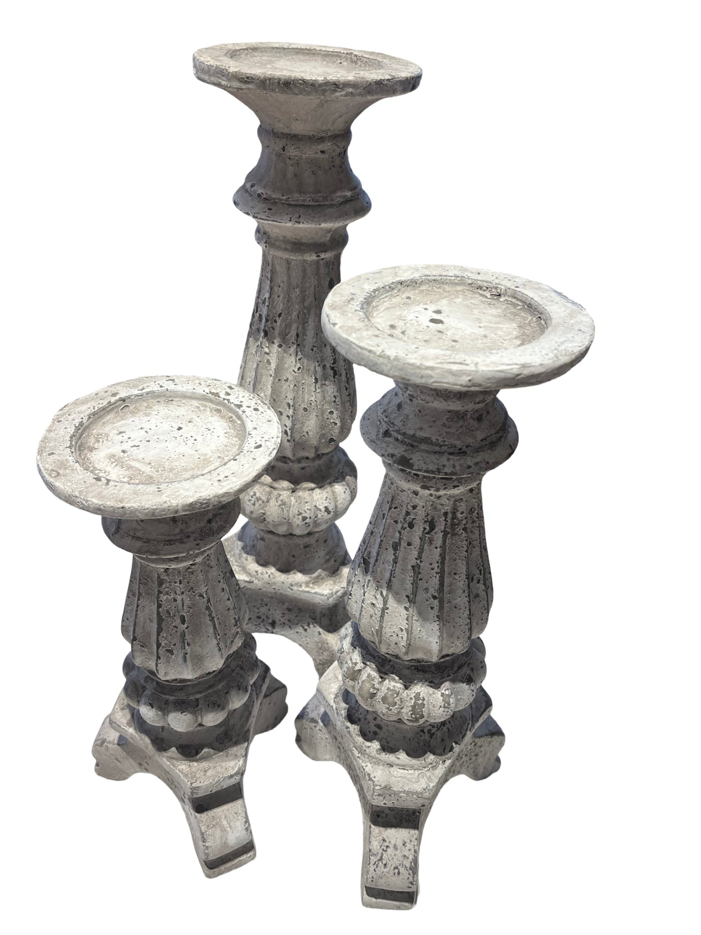 Puriri Lane | Cement | Pedestal Candle Holders