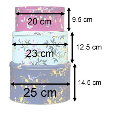 Puriri Lane | Orchard Cake Tin Set of 3 | Sara Miller