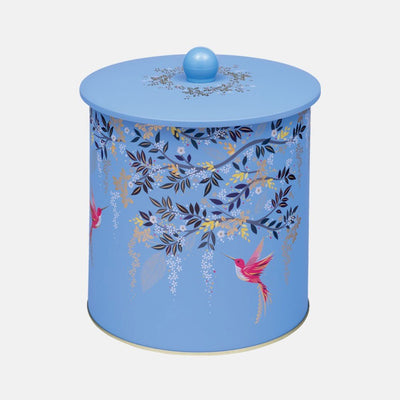 Puriri Lane | Chelsea Birds Blue Biscuit Barrel | Sara Miller