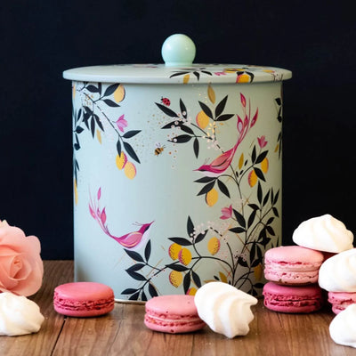 Puriri Lane | London Orchard Birds Biscuit Barrel | Sara Miller