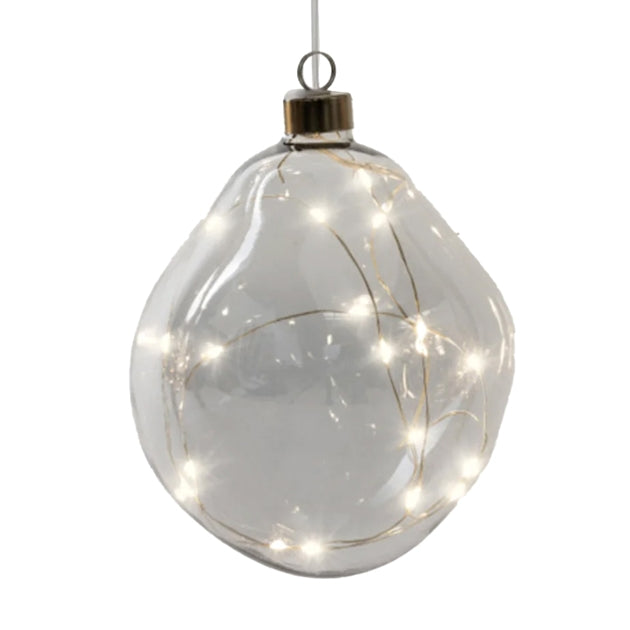 Puriri Lane | Smokey Grey LED Hanging Glass Light | Stellar