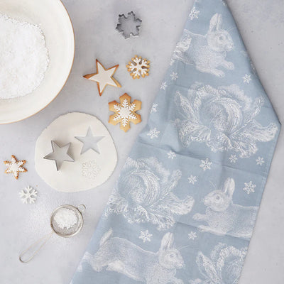 Puriri Lane | Winter Rabbit | Tea Towel | Thornback & Peel