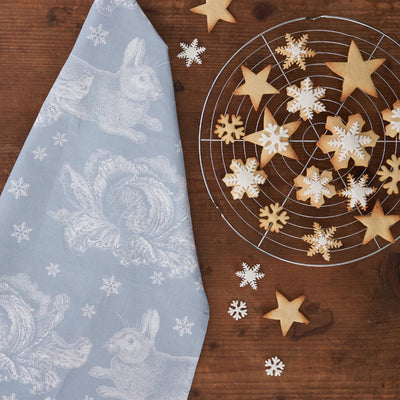 Puriri Lane | Winter Rabbit | Tea Towel | Thornback & Peel