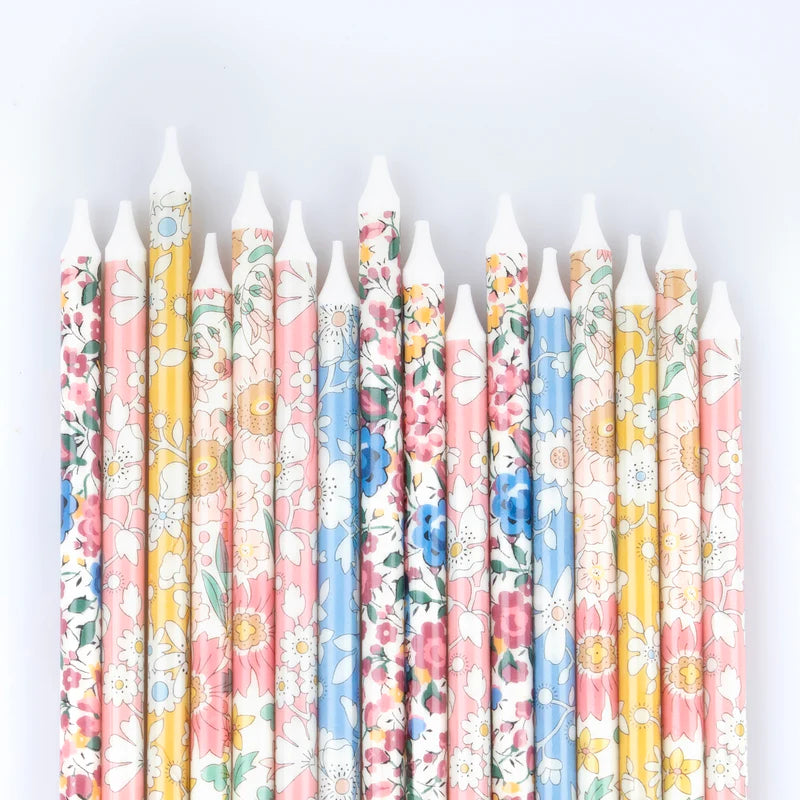 Floral Birthday Party Candles | Set Of 16