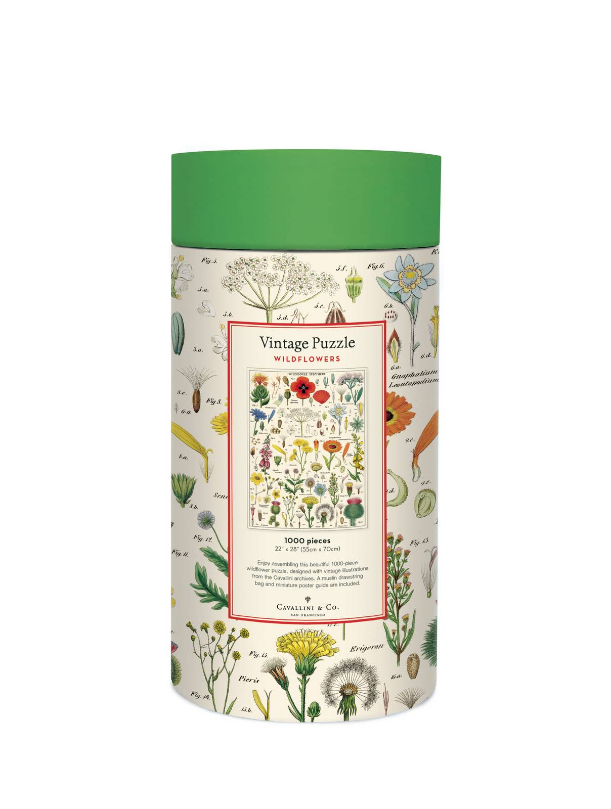 Puriri Lane | Wildflowers | Vintage 1000 piece Jigsaw | Cavallini & Co