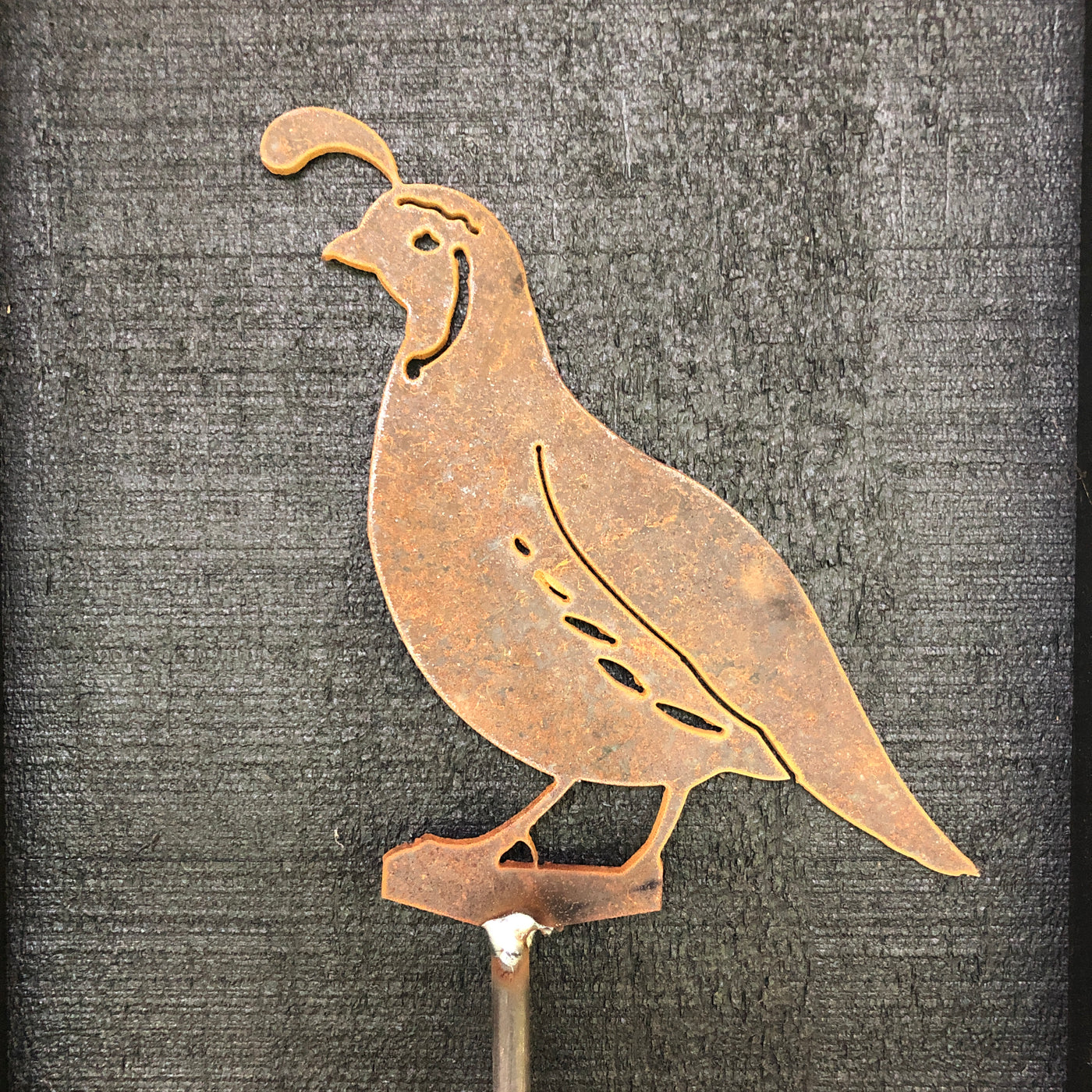 Puriri Lane | Garden Stake | Quail | Corten Steel