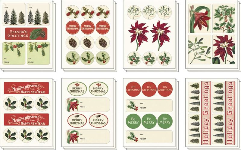 Puriri Lane  | Cavallini & Co | Botanica Christmas Stickers