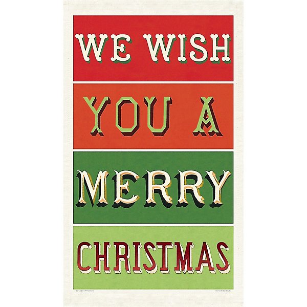 Puriri Lane | Tea Towel | Cavallini & Co. | We Wish You A Merry Christmas