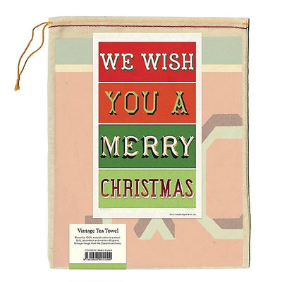 Puriri Lane | Tea Towel | Cavallini & Co. | We Wish You A Merry Christmas