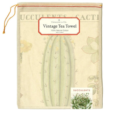 Puriri Lane | Teatowel | Cacti | Cavallini & Co