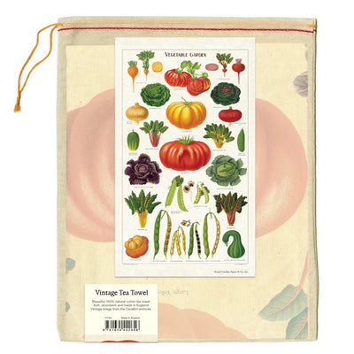Puriri Lane | Tea Towel | Vegetable Garden | Cavallini & Co.