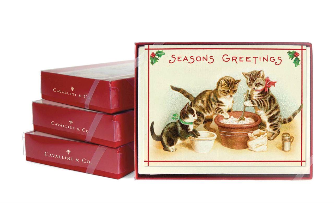 Puriri Lane | Baking the Christmas Cake | Cavallini & Co. | Christmas Cards | Pack of 10