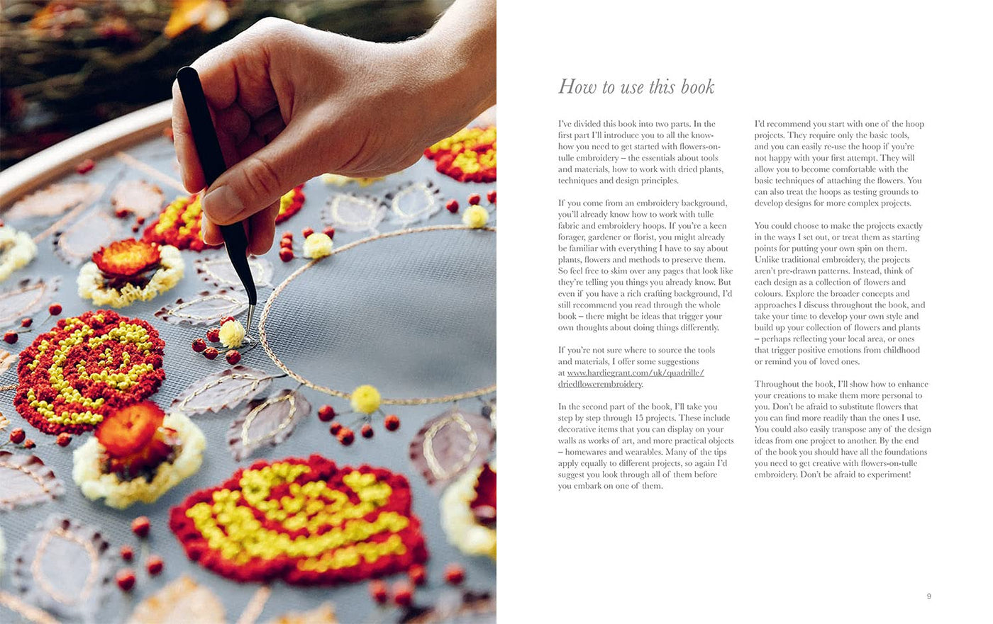 Puriri Lane | Dried Flower Embroidery | Olga Prinku