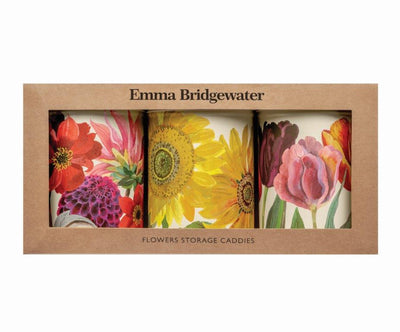 Puriri Lane | Emma Bridgewater | Set of three caddies | Floral Collection
