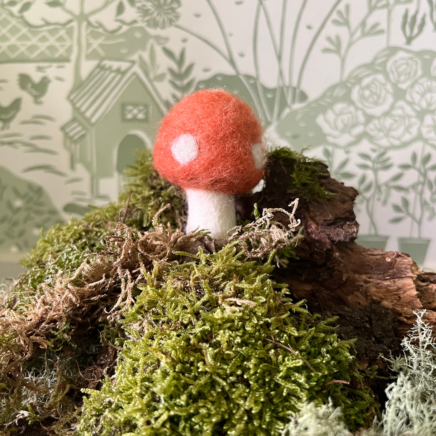 Puriri Lane | Felted Toadstool | Coral